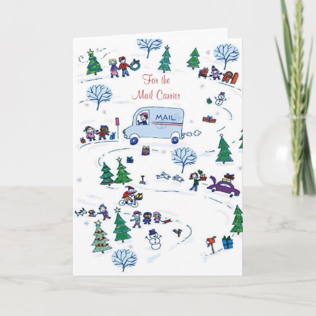 For The Mail Carrier Holiday Card (Front)