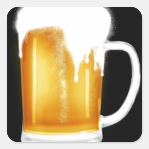 For the man who loves BEER, fun beer gift Square Sticker