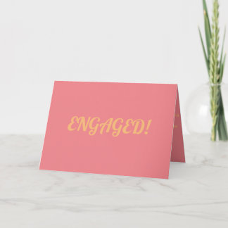For the newly engaged couple. card