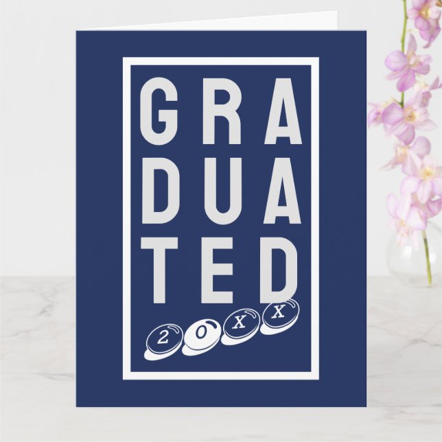 For the Newly Graduated. A Graduate  Card (Orchid)