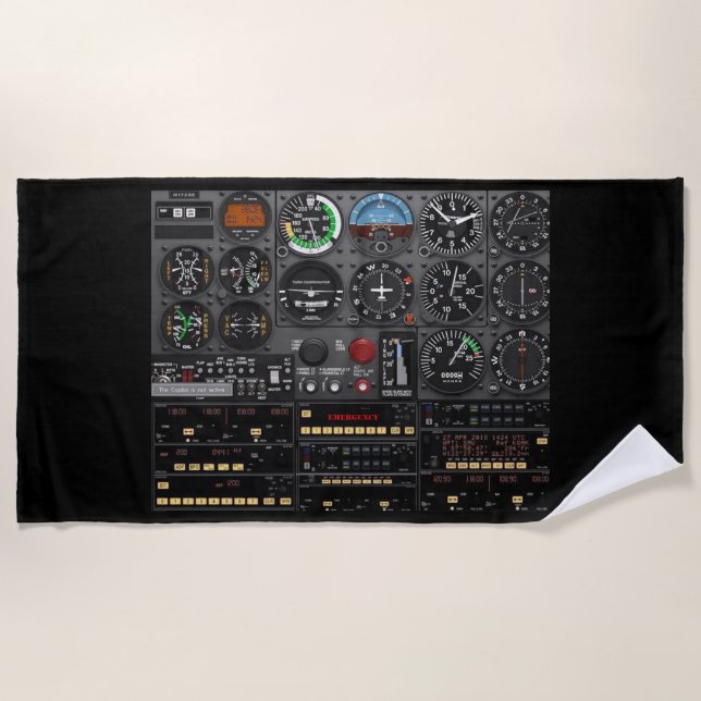 FOR the PILOT THAT HAS EVERYTHING Beach Towel (Front)