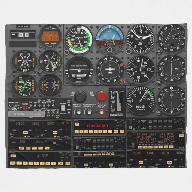 FOR the PILOT THAT HAS EVERYTHING Fleece Blankets (Front (Horizontal))