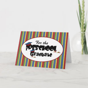 For the Preschool Graduate Cute Congratulations Card
