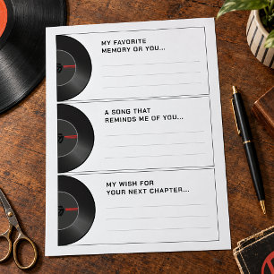 For the Record Birthday Memory Game Sheet