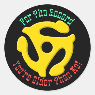 FOR THE RECORD by Jeff Willis Art Classic Round Sticker