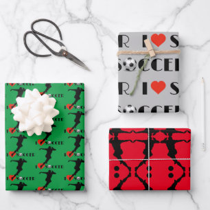 For The Soccer Fan 19" x 29" Wrapping Paper Sheets