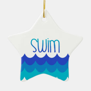 For the Swimmer Ceramic Tree Decoration