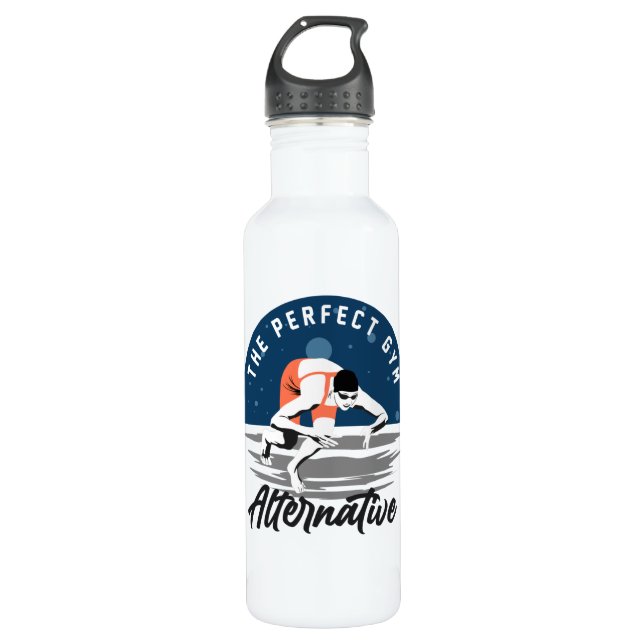 For The Swimmer - The Perfect Gym Alternative 710 Ml Water Bottle (Front)