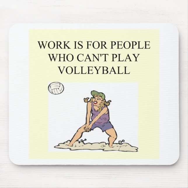 for the volleyball player mouse mat (Front)