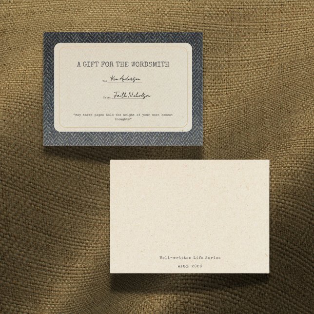 For the Wordsmith Graduation Gift Insert Card (Creator Uploaded)