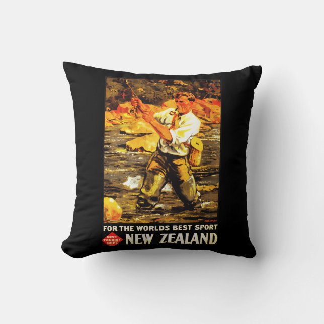 For The World's Best Sport ~ New Zealand Cushion (Front)