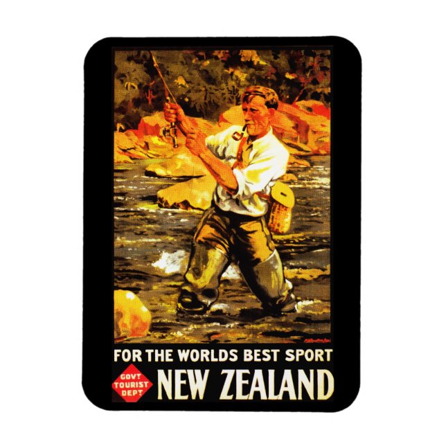 For The World's Best Sport ~ New Zealand Magnet (Vertical)