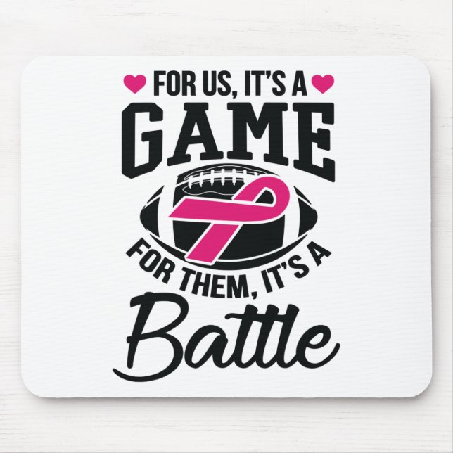 For Them Breast Cancer Awareness  Mouse Mat (Front)