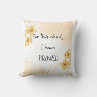 For this Child I have Prayed: Burp Cloth Cushion