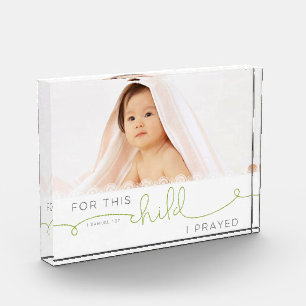 For this Child I Prayed - 1 Samuel 1:27 Photo Block