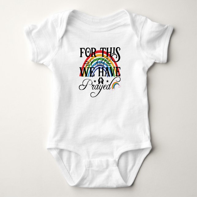 For This Child We Have Prayed Baby Bodysuit (Front)