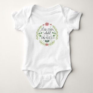 For This Child We Have Prayed Baby Bodysuit