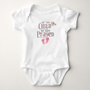 For This Child We Have Prayed Baby Bodysuit