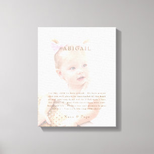 For this Child We have Prayed Photo  Canvas Print