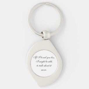 For those of deep feeling  expressing love   key ring