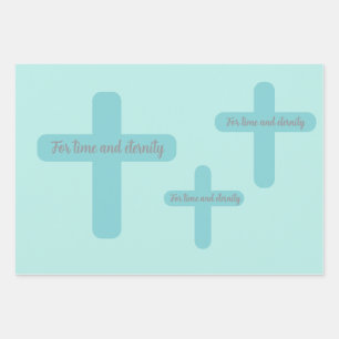 For time and eternity wrapping paper sheet