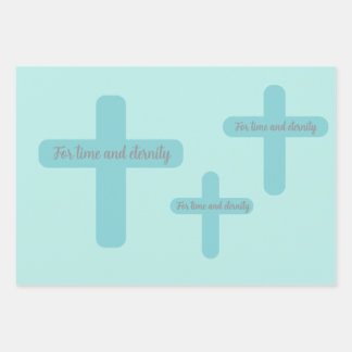 For time and eternity wrapping paper sheet