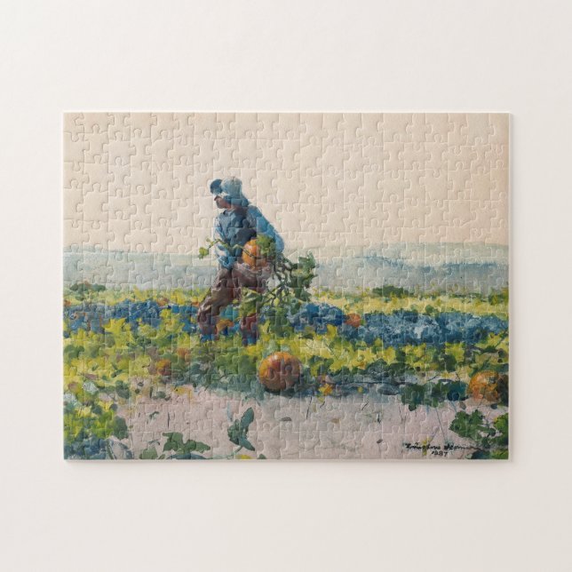 For to Be a Farmer’s Boy | Winslow Homer Jigsaw Puzzle (Horizontal)