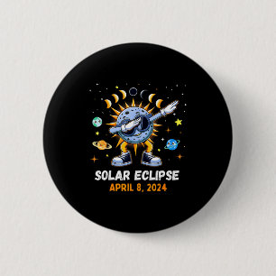 For Total Solar Eclipse Dabbing Toddler 6 Cm Round Badge