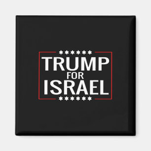 For Trump 2020 Hebrew Rally Sign-jewish Israel Magnet