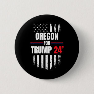 For Trump 2024 American Flag 6 Cm Round Badge