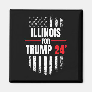 For Trump 2024 American Flag Magnet
