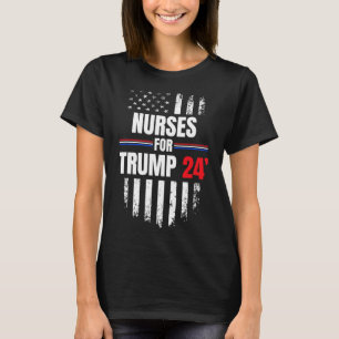 For Trump 2024 American Flag  T-Shirt