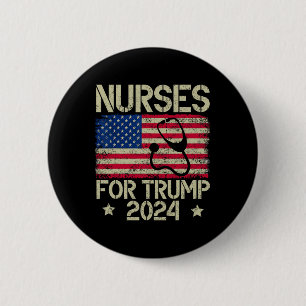 For Trump 2024 American Flag Trump Usa Flag 6 Cm Round Badge