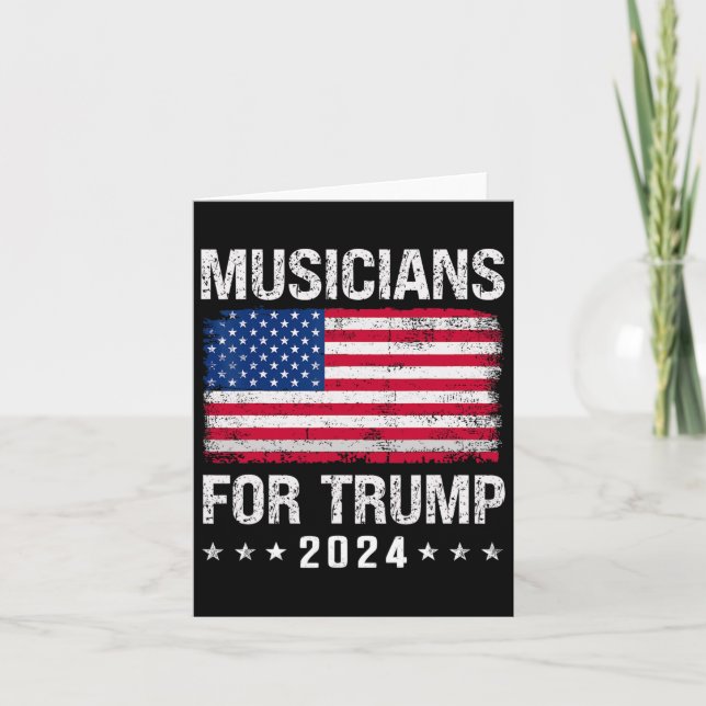 For Trump 2024  Card (Front)