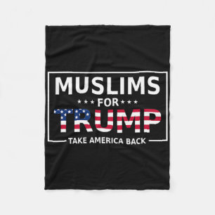 For Trump 2024 Conservative Funny Election 45 47 1 Fleece Blanket