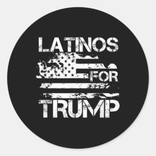 For Trump 2024 Conservative Funny Election Usa Fla Classic Round Sticker