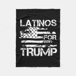 For Trump 2024 Conservative Funny Election Usa Fla Fleece Blanket