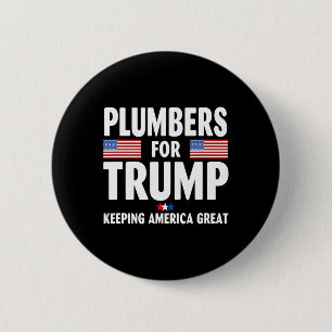 For Trump 2024 Keeping America Great Us Flag  6 Cm Round Badge