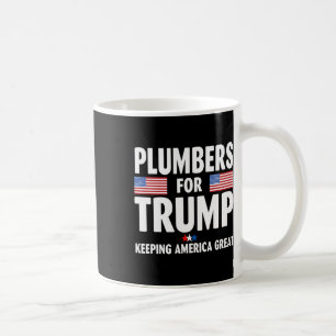 For Trump 2024 Keeping America Great Us Flag  Coffee Mug
