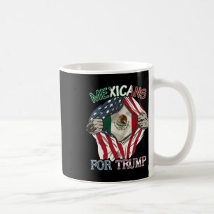 For Trump 2024 Mexico Usa Friendship Flag Coffee Mug