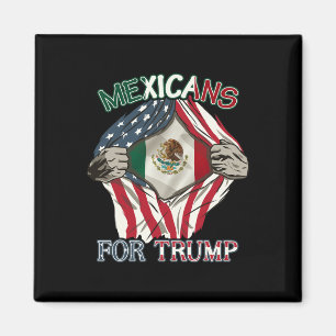 For Trump 2024 Mexico Usa Friendship Flag  Magnet