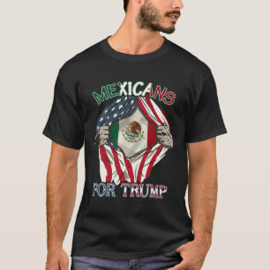 For Trump 2024 Mexico Usa Friendship Flag T-Shirt