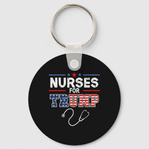 For Trump 2024 Support Donald Trump - America Flag Key Ring