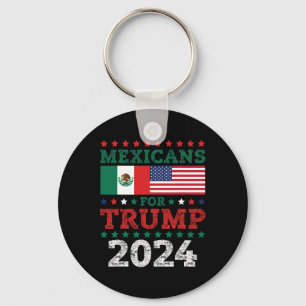 For Trump 2024 Take America Back Mexico Usa Flag Key Ring