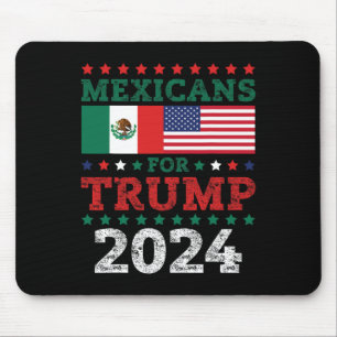 For Trump 2024 Take America Back Mexico Usa Flag Mouse Mat