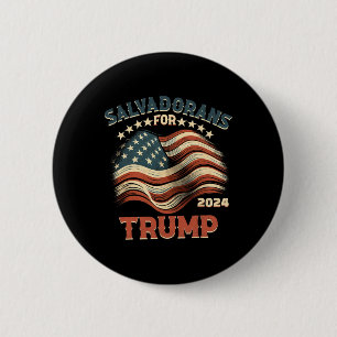 For Trump 2024 Usa Flag 6 Cm Round Badge