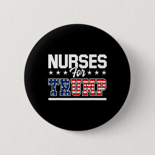 For Trump America President 2020 Duty Scrubs  6 Cm Round Badge