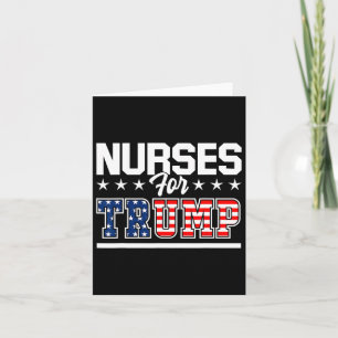 For Trump America President 2020 Duty Scrubs Card