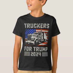 For Trump American Flag - Trump 2024 Vintage T-Shirt