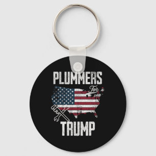 For Trump Election Fun 45 47 American Flag Key Ring